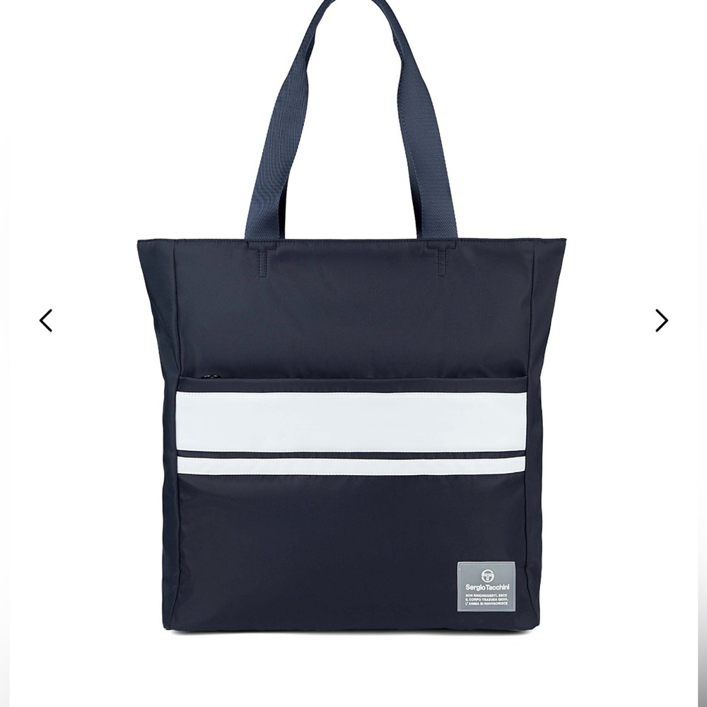 Sergio Tacchini Tennis Tote + Visor + 2 Pickleball Beach Glass Paddles bundle